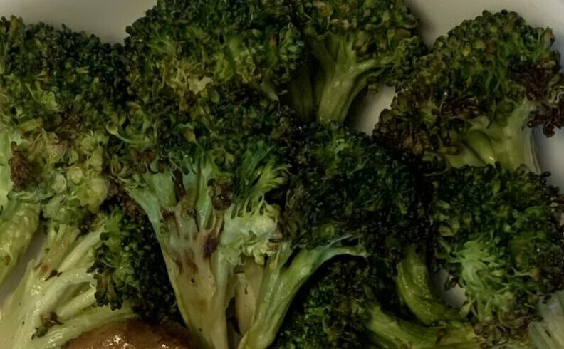 Pepper Tofu with Roasted Broccoli